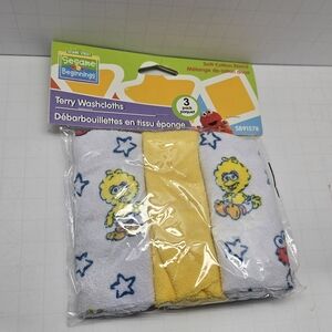 Sesame Street Sesame Beginnings Terry Washcloths